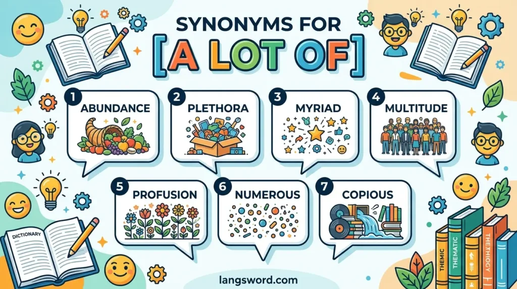 synonyms for a lot of something