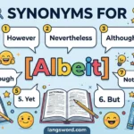 synonyms for albeit