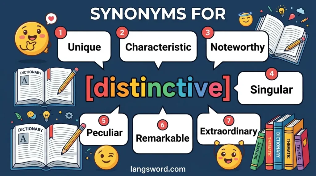 synonyms for distinctive