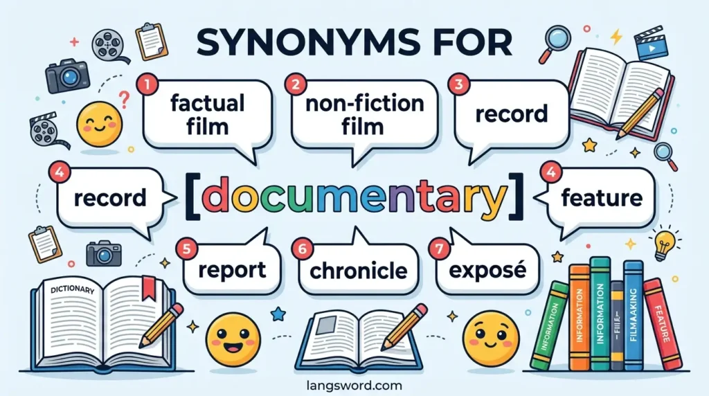 synonyms for documentary