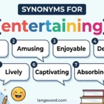synonyms for entertaining