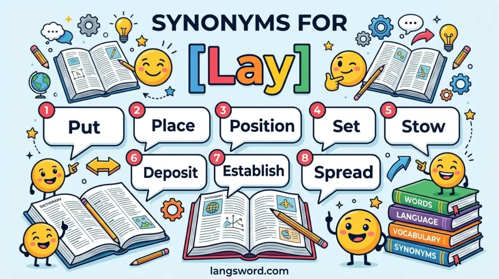 synonyms for lay