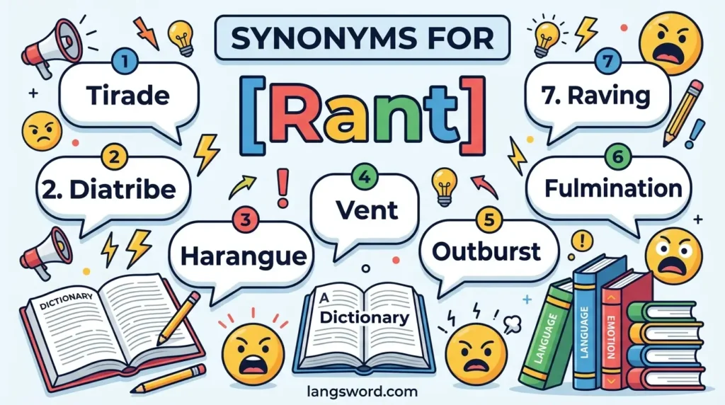 synonyms for rant