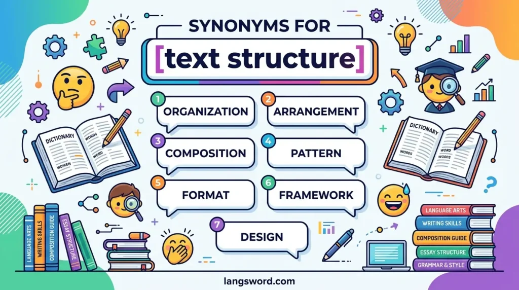 synonyms for text structure