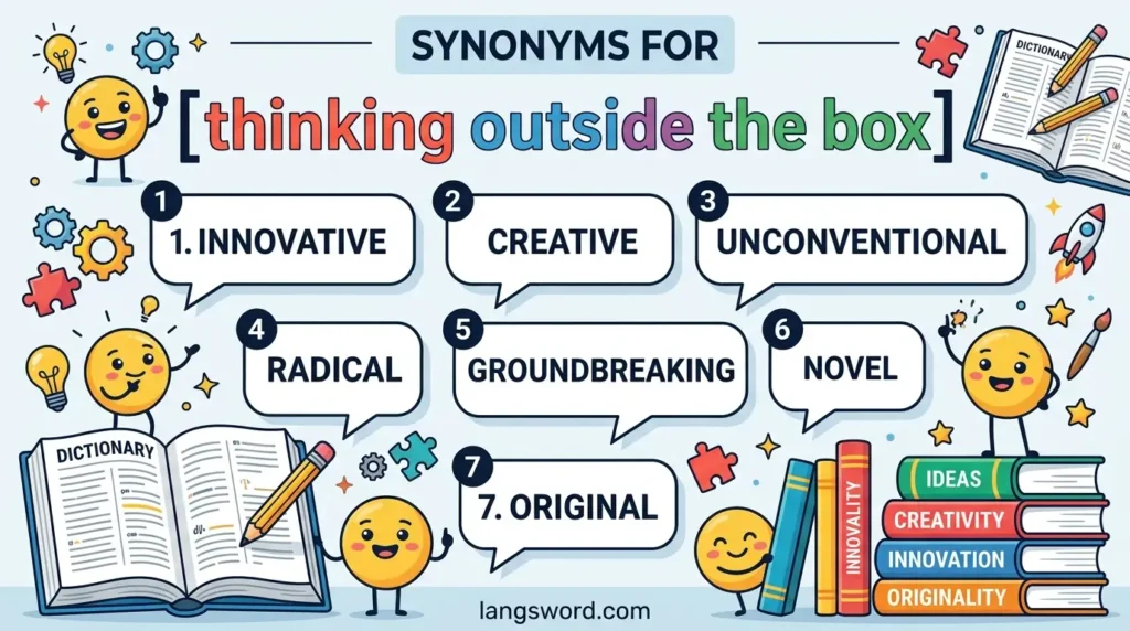 synonyms for thinking outside the box